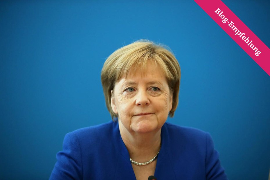 Angela Merkel Porträt.